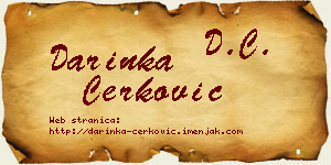 Darinka Čerković vizit kartica